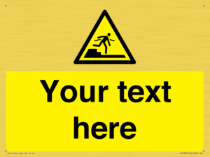 Custom warning Submerged step or steps